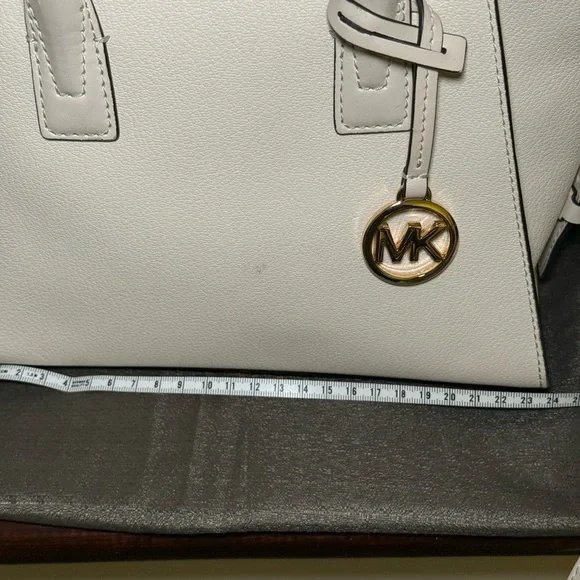 Michael Kors Avril Small Pebbled Leather Crossbody Satchel - Picture 5 of 10